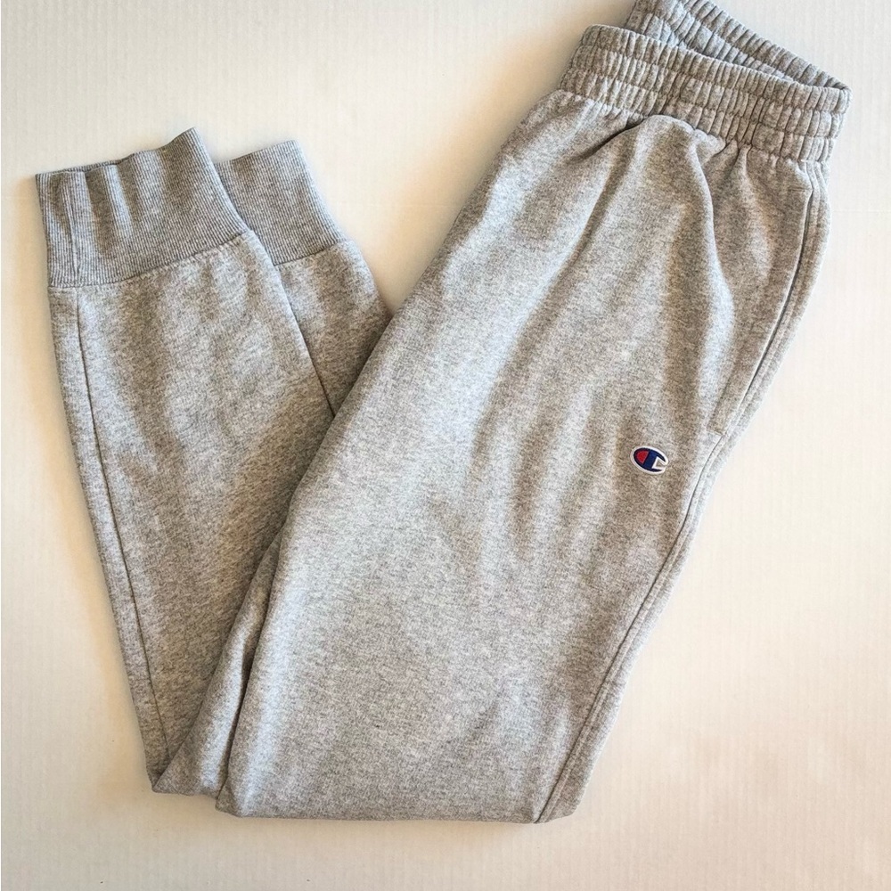 Boys Champion Light Gray Joggers